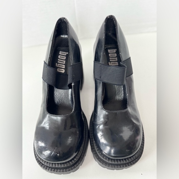 Vintage 90s Style Bongo Platform Mary Jane Chunky Platform Heels Shoes Size 8.5 - Picture 3 of 11